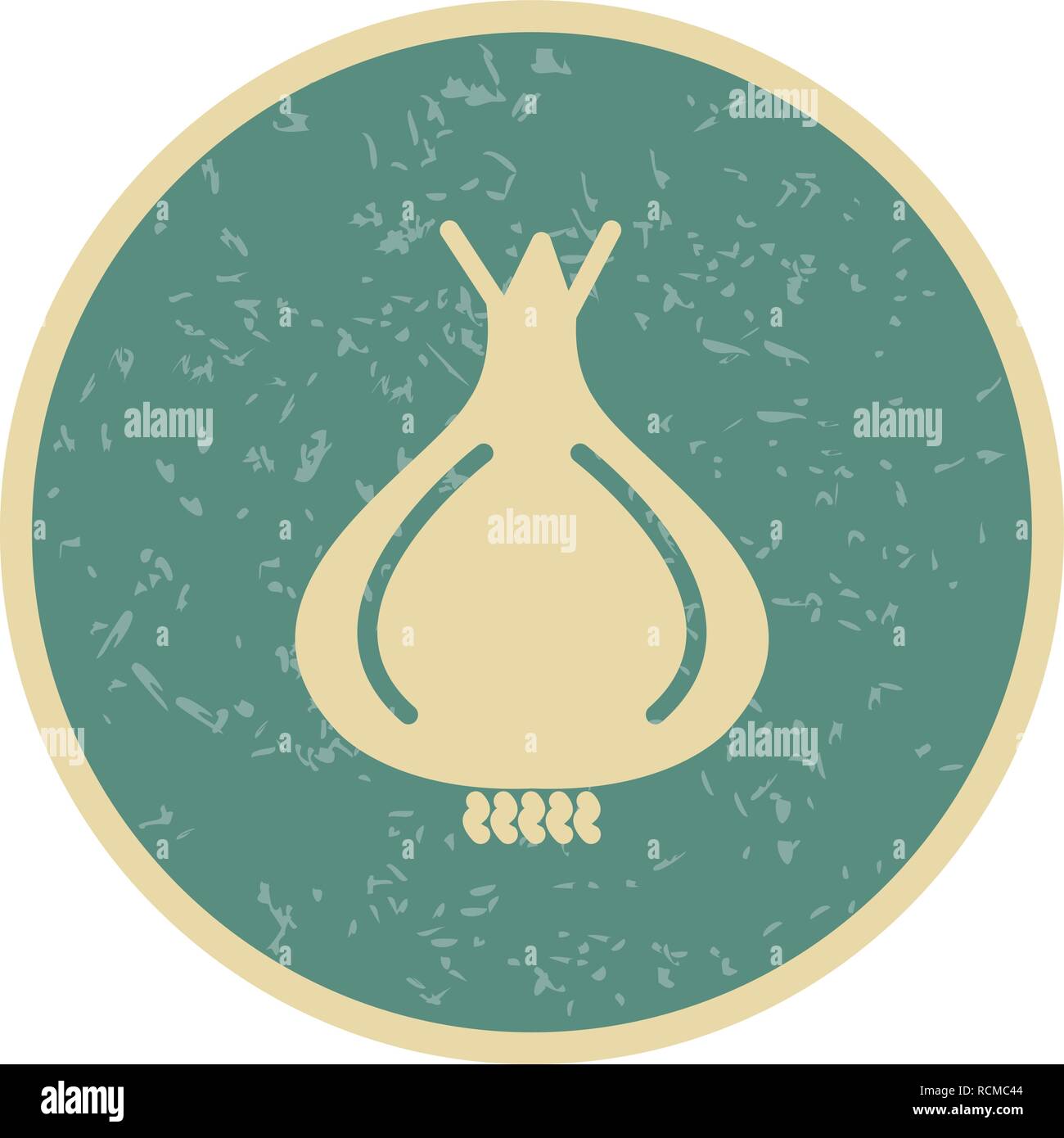 Vector Onion Icon Stock Vector