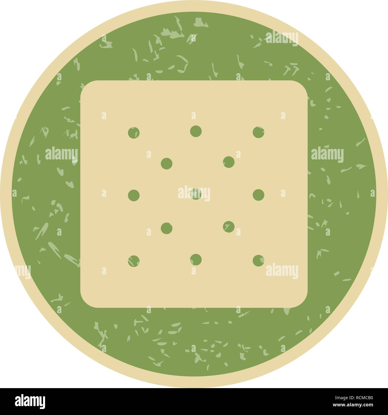 Vector Biscuit Icon Stock Vector