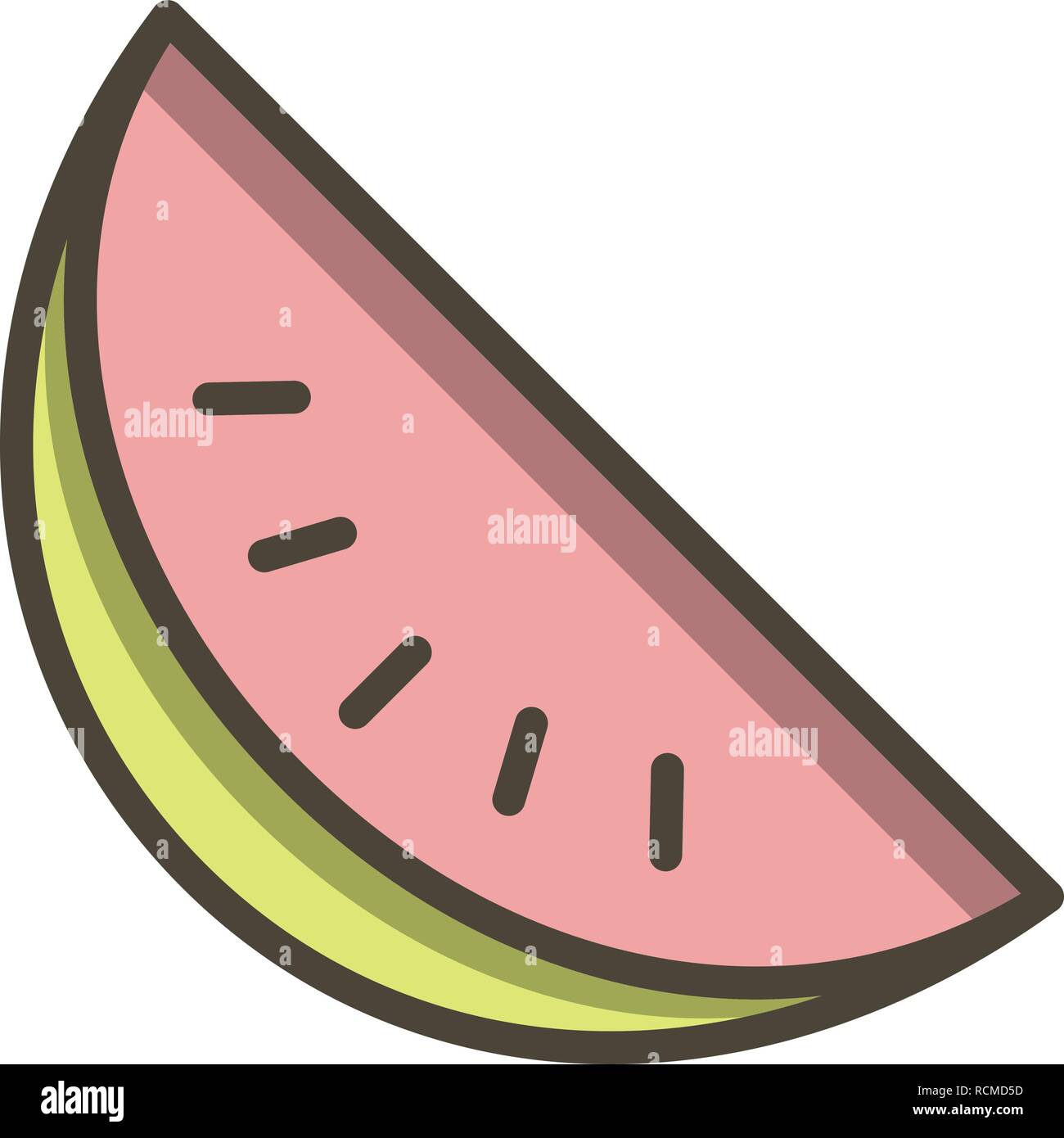 Vector Watermelon Icon Stock Vector Image & Art - Alamy
