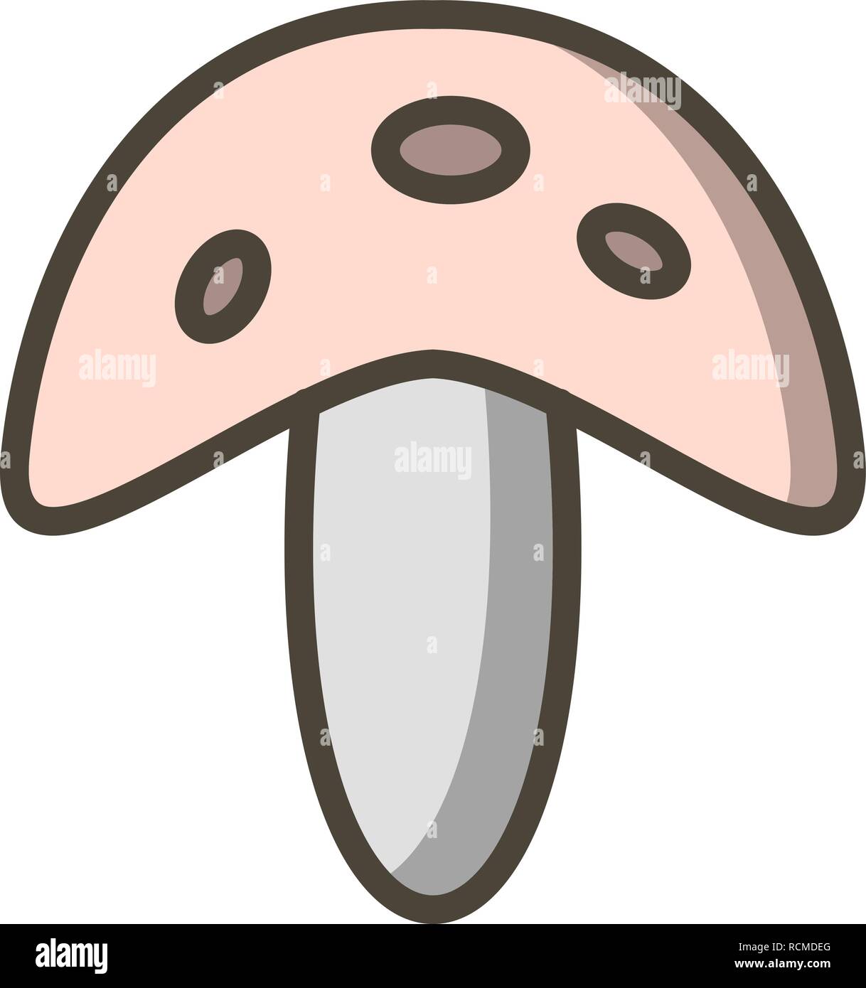 Vector Mushroom Icon Stock Vector