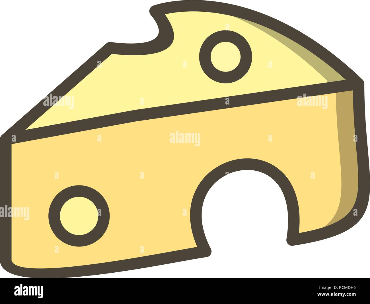 Vector Cheese Icon Stock Vector