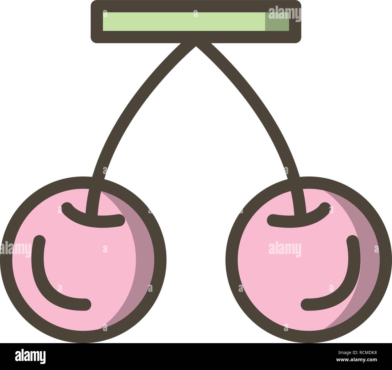 Vector Cherry Icon Stock Vector