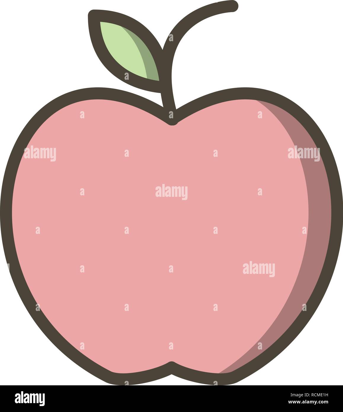 Vector Apple Icon Stock Vector