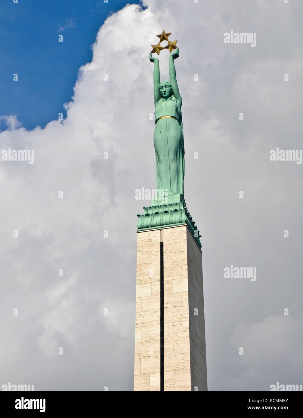 Freedom Monument, Riga, Latvia Stock Photo