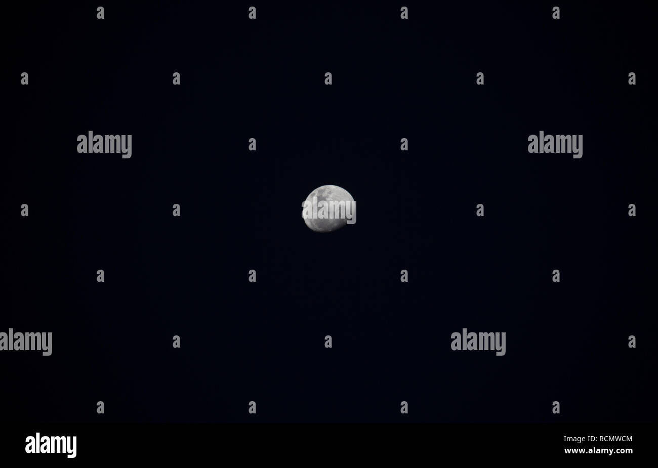 Our Lonely Astronomical Body The Moon Without Its Stars Stock Photo Alamy