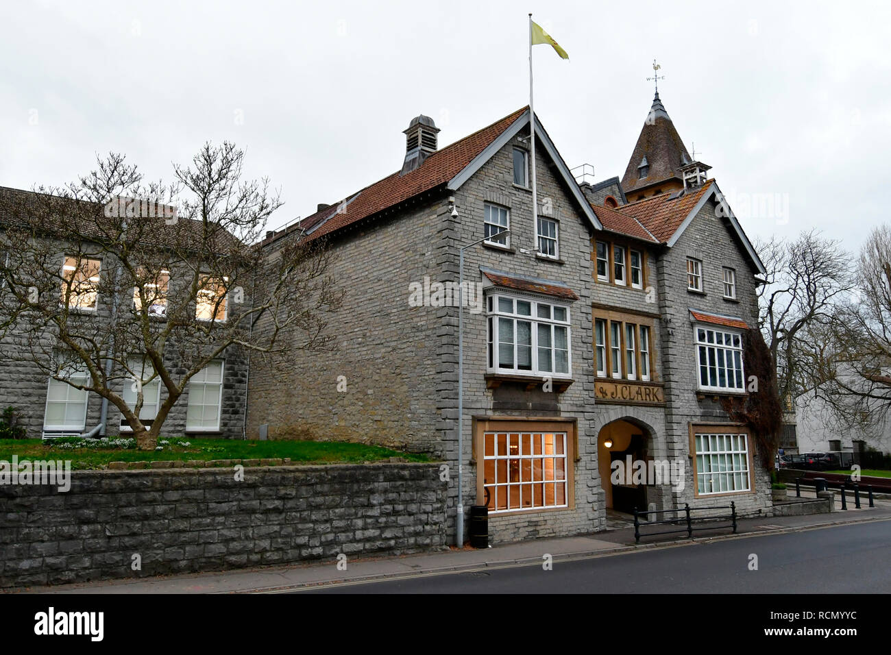 Street, Somerset, UK. 15th January, 2019. C&J Clark's Shoes Head office in  Street in Somerset. Parts of its company due to close. Credit: Robert  Timoney/Alamy Live News Stock Photo - Alamy