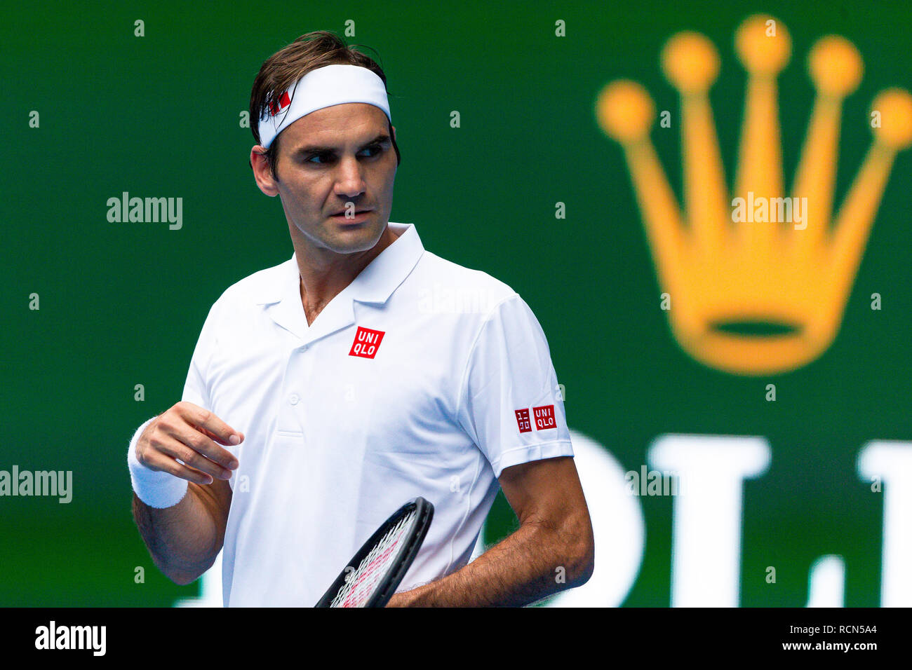 Roger federer uniqlo hi-res stock photography and images - Alamy