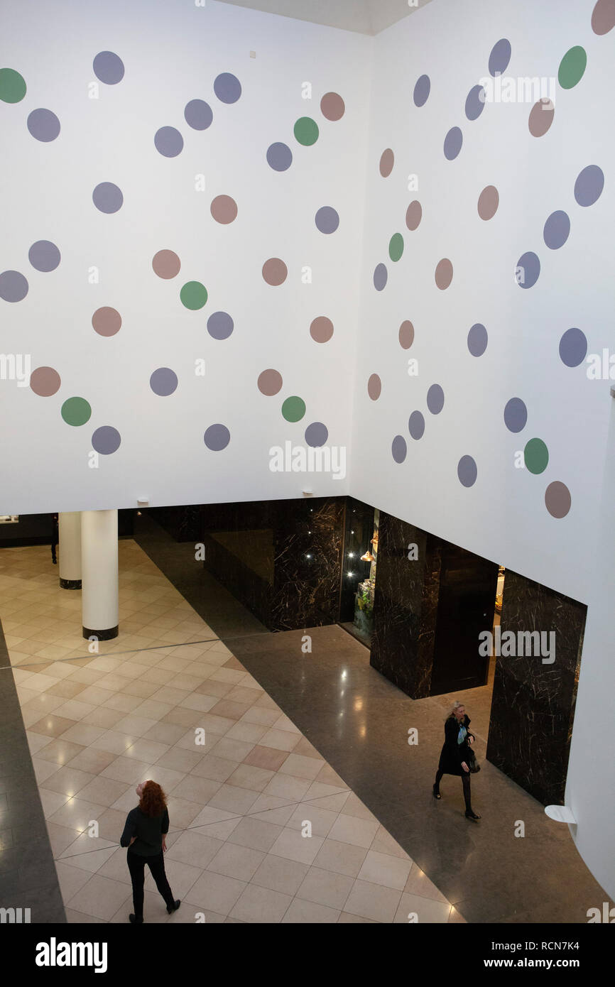 London, UK. 16th Jan 2019. Artist Bridget Riley, 87, attends the ...