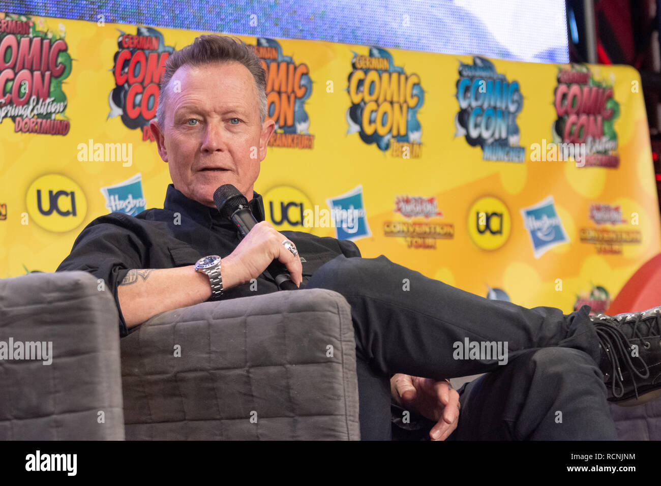 DORTMUND, GERMANY - December 1st 2018: Robert Patrick (*1958, actor, The X-Files, Terminator 2) at German Comic Con Dortmund, a two day fan convention Stock Photo
