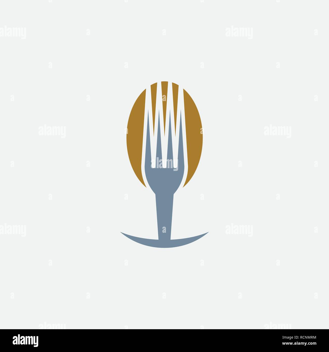 fork and spoon restaurant menu logo icon vector Stock Vector Image