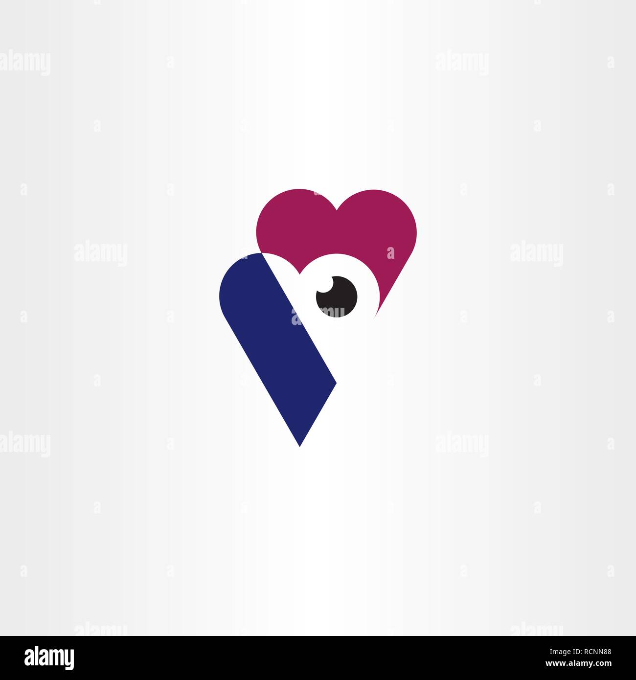 heart eye logo symbol vector icon design Stock Vector Image & Art Alamy