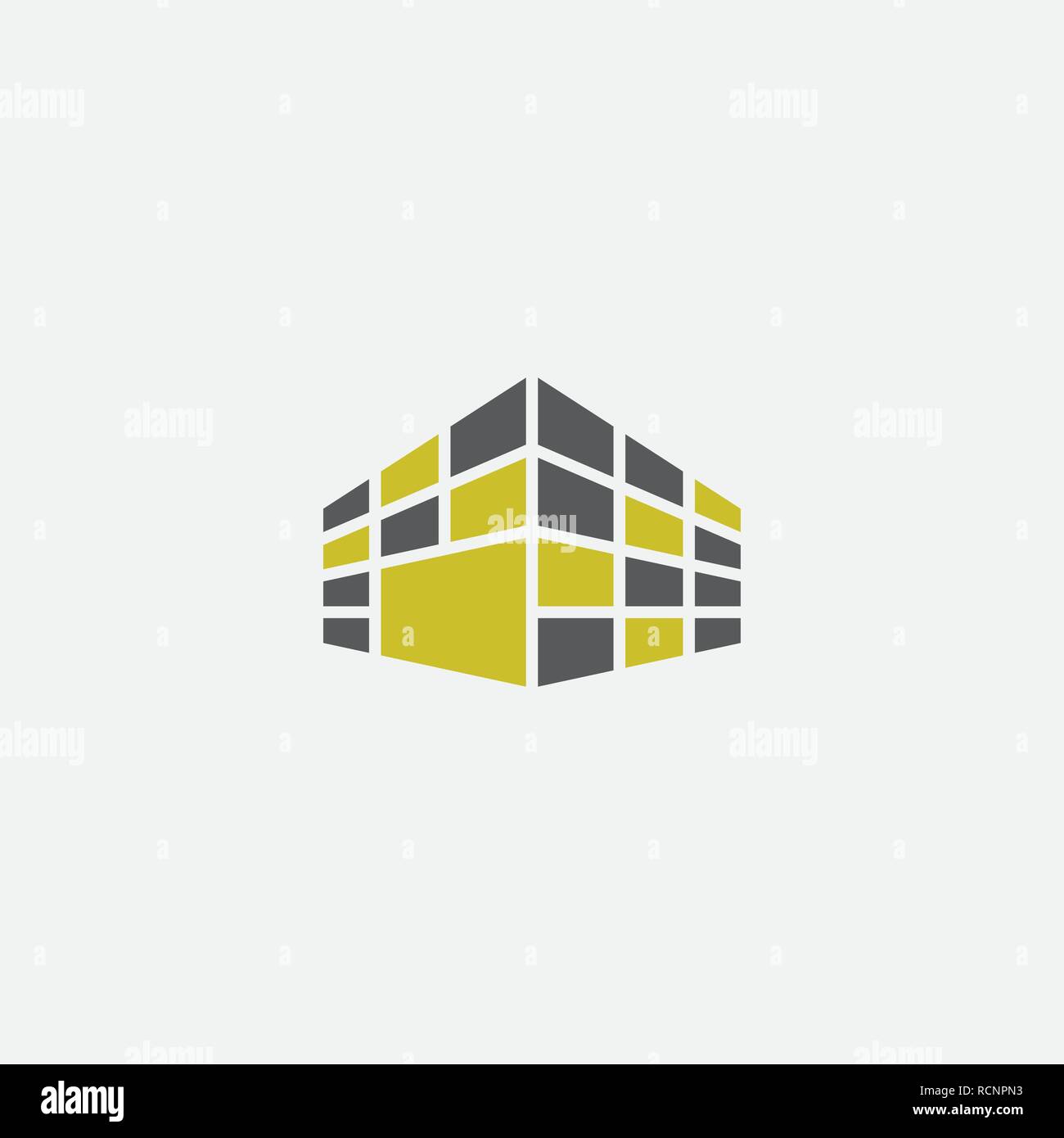 perspective building logo icon symbol vector Stock Vector Image & Art ...