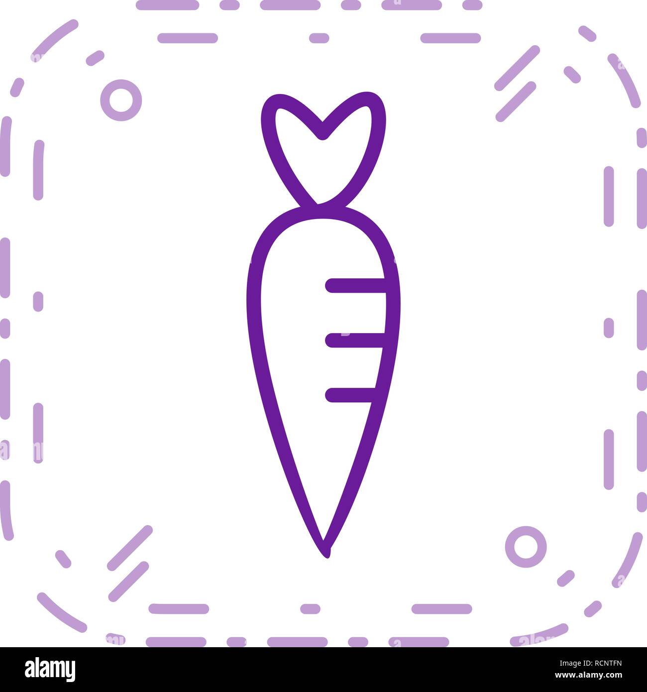 Vector Carrot Icon Stock Vector