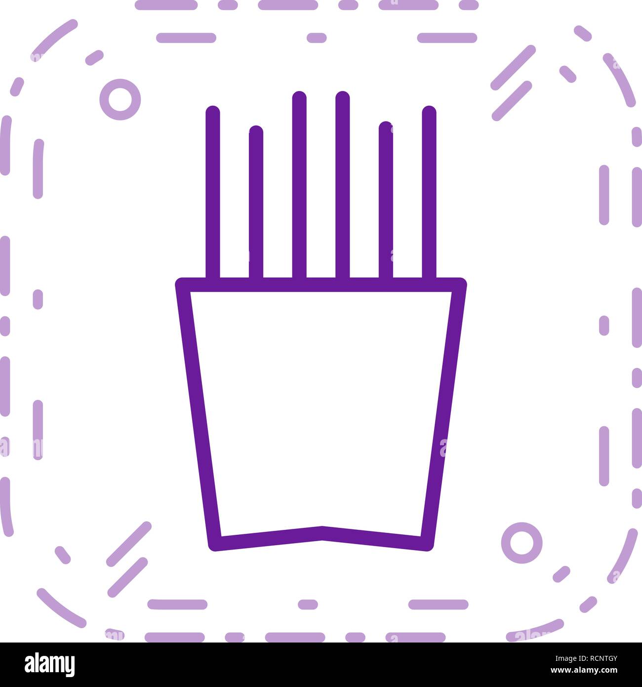 Vector French Fries Icon Stock Vector