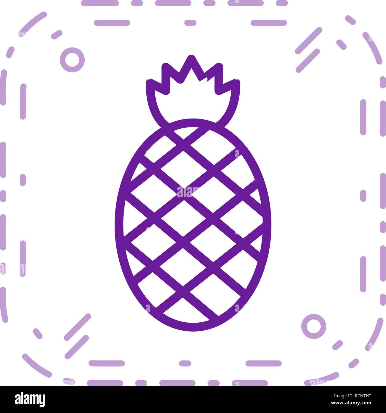 Vector Pineapple Icon Stock Vector Image & Art - Alamy