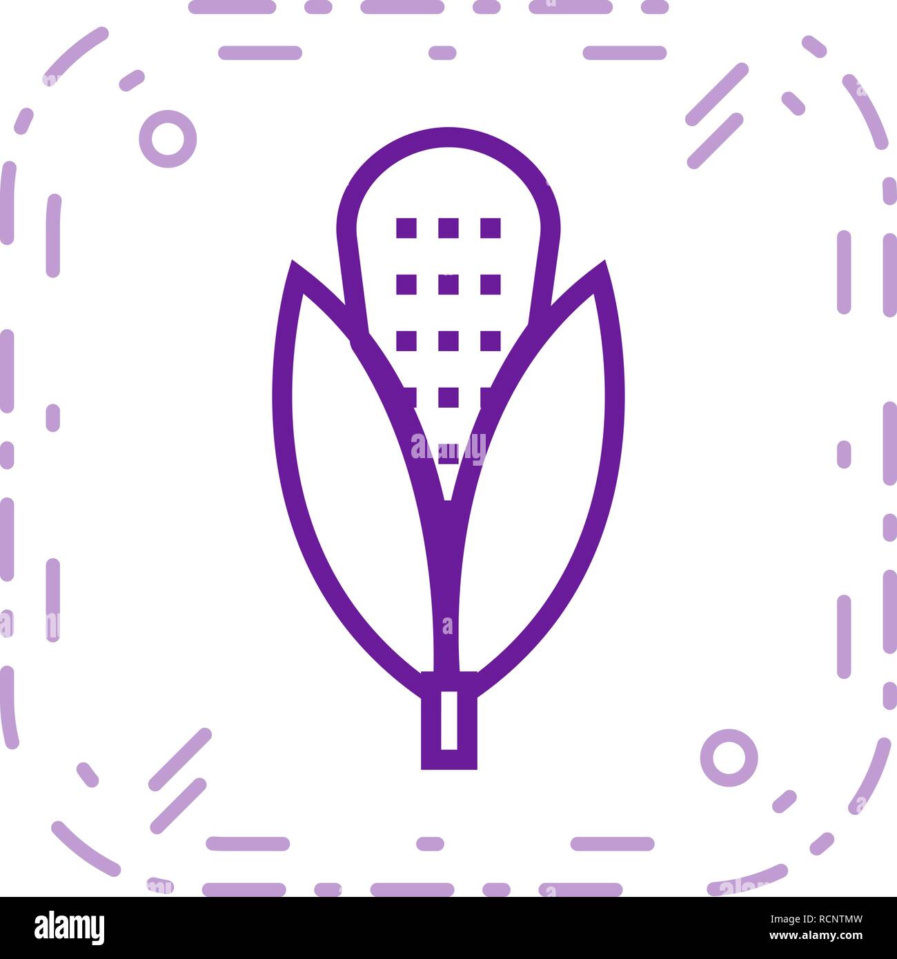 Vector Corn Icon Stock Vector