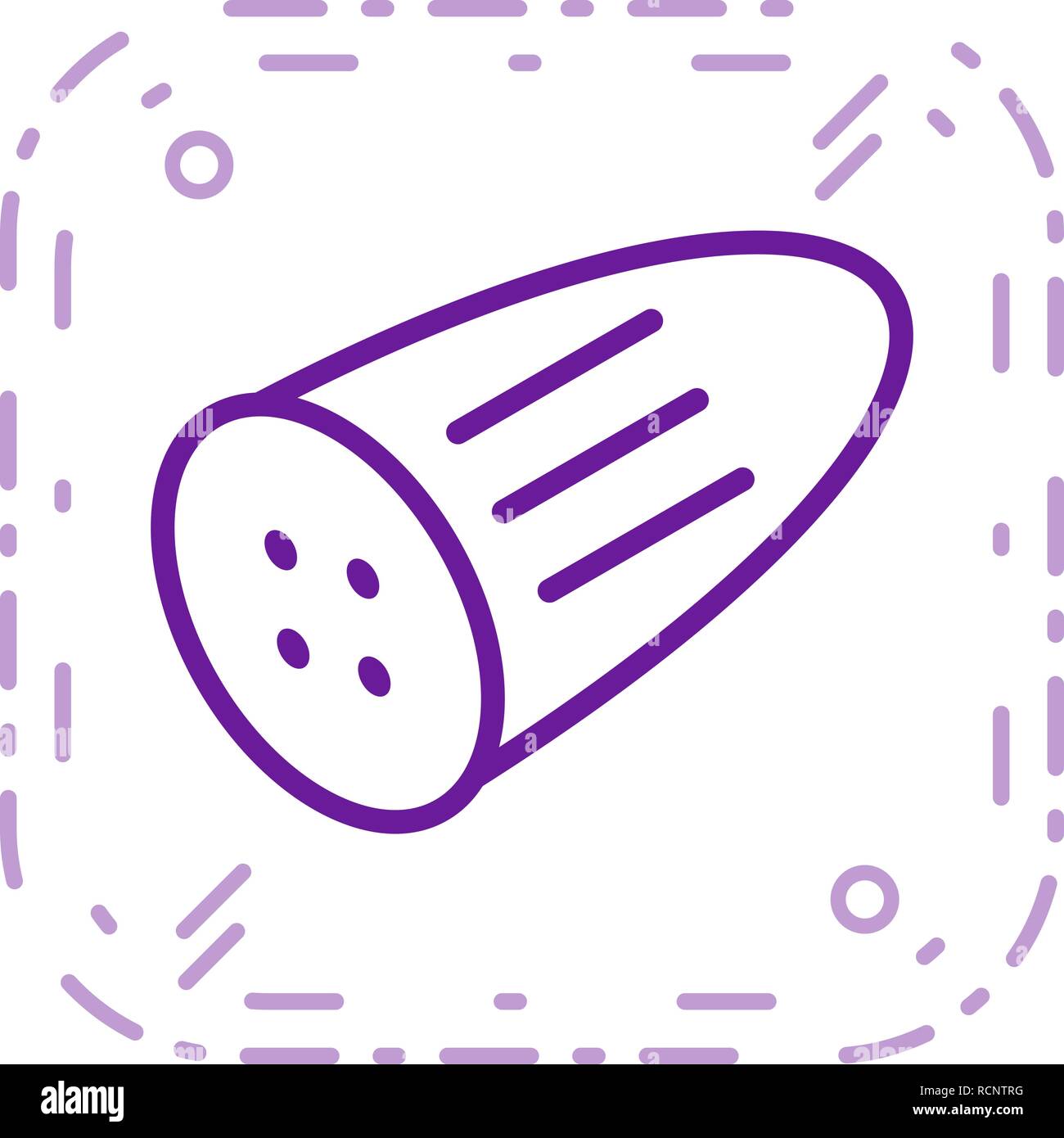 Vector Cucumber Icon Stock Vector
