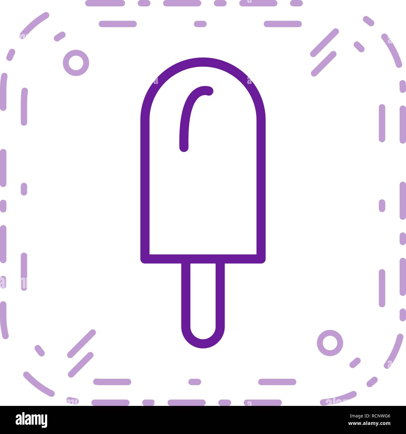 Vector Icecream Icon Stock Vector