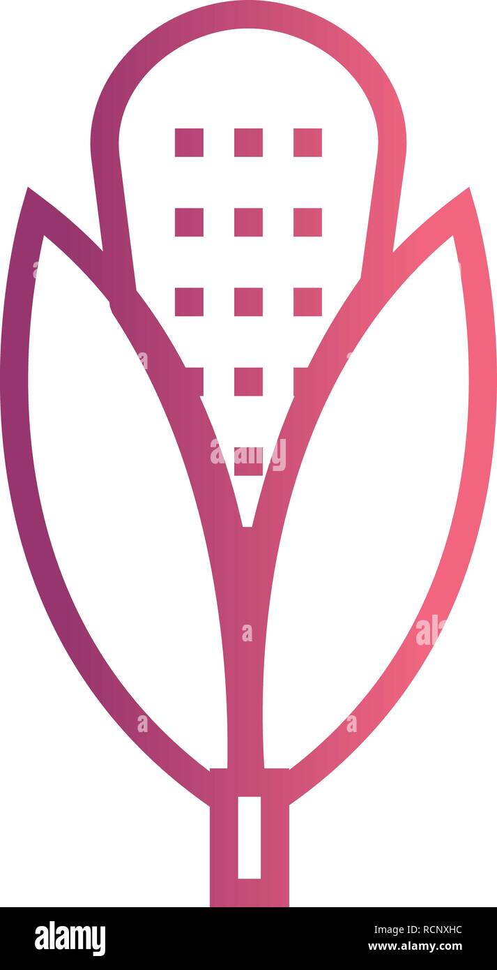 Vector Corn Icon Stock Vector