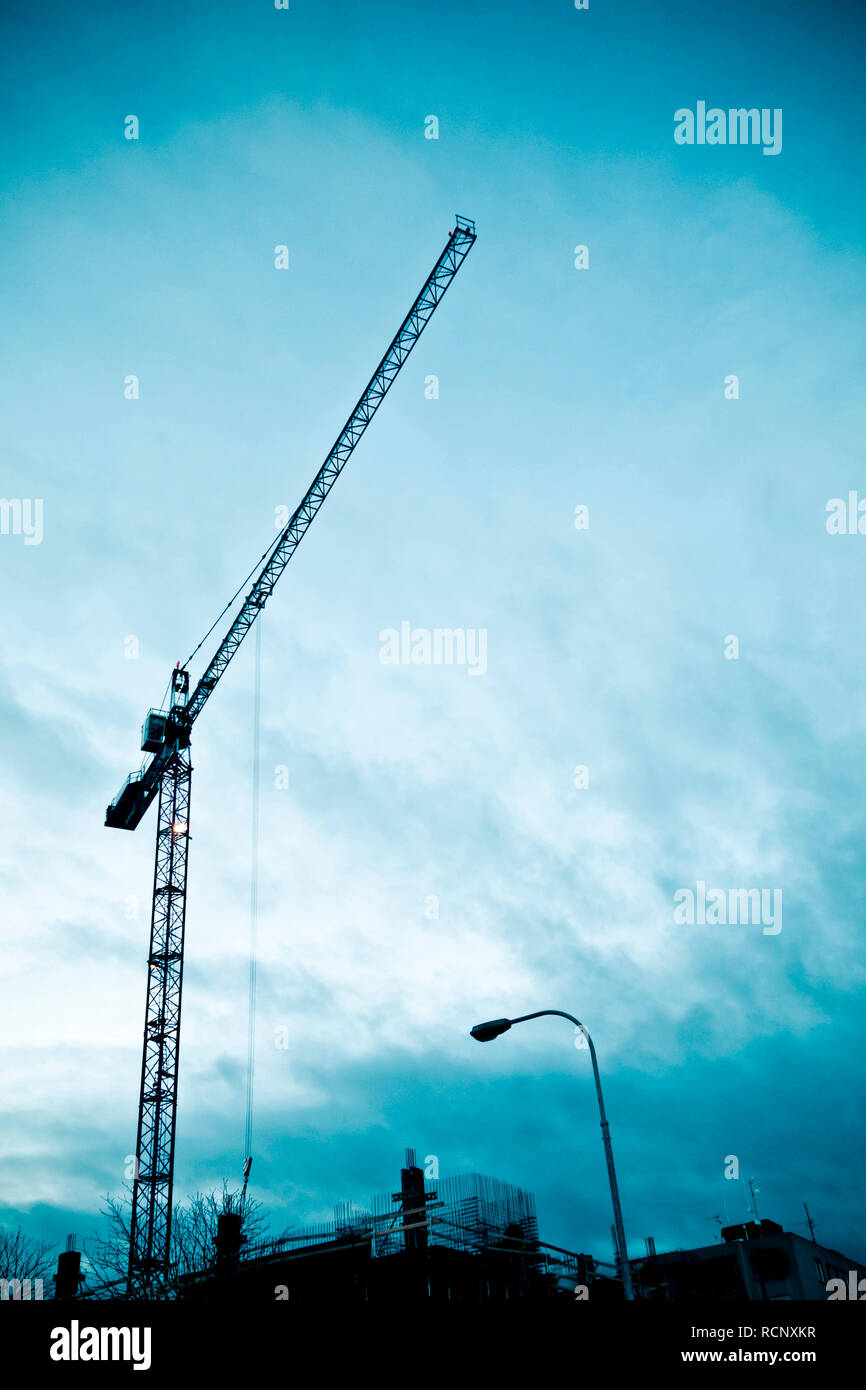 Tower Crane Silhouette Crane Clipart Building Construction Tower