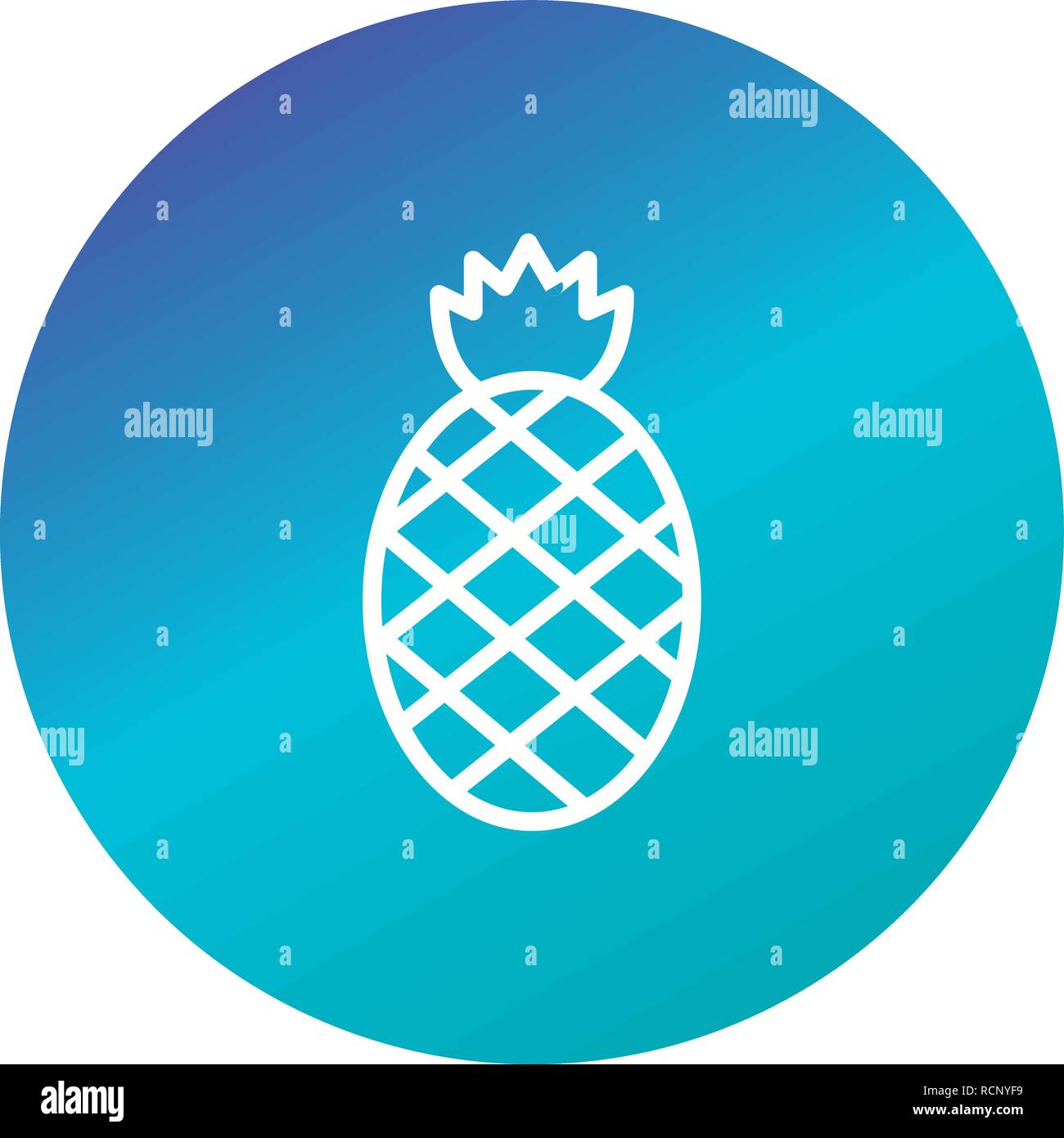 Vector Pineapple Icon Stock Vector Image & Art - Alamy