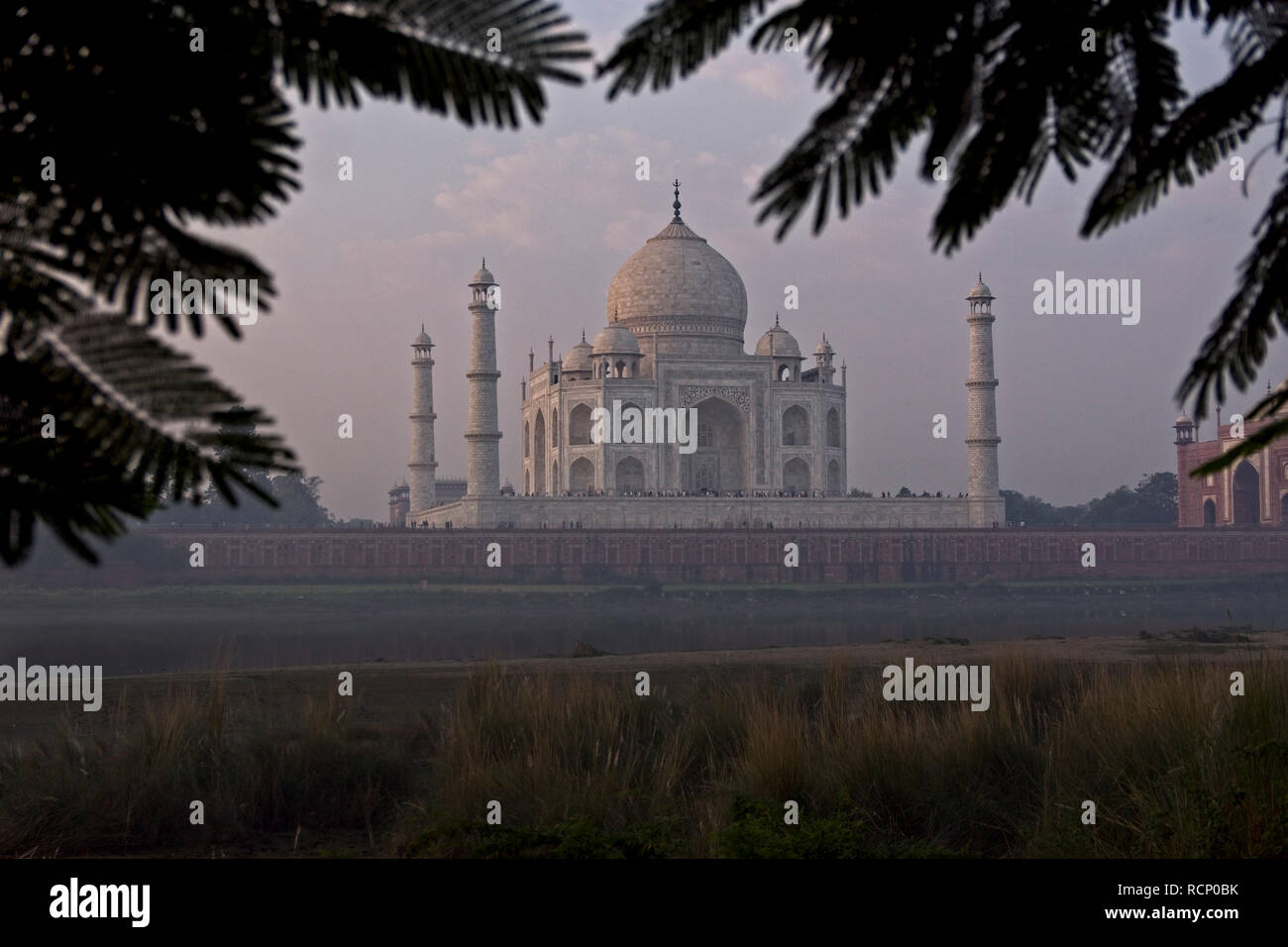 Taj Mahal early morning view Stock Photo