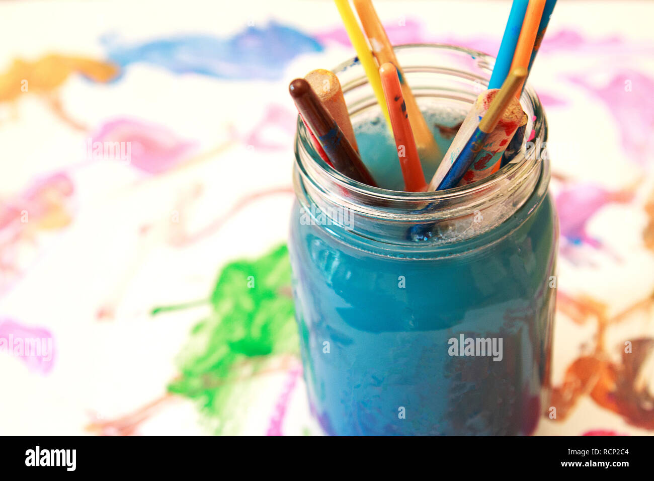 soaking paint brushes
