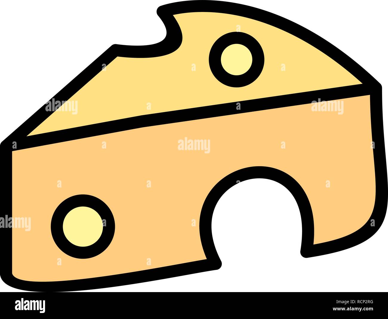 Vector Cheese Icon Stock Vector
