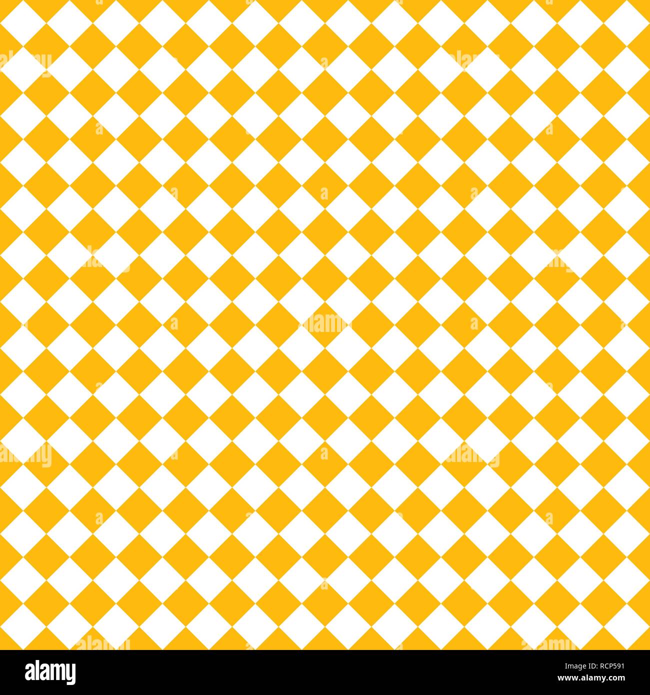Abstract seamless flat pattern with rhombuses. Vector illustration. Orange geometric art pattern Stock Vector