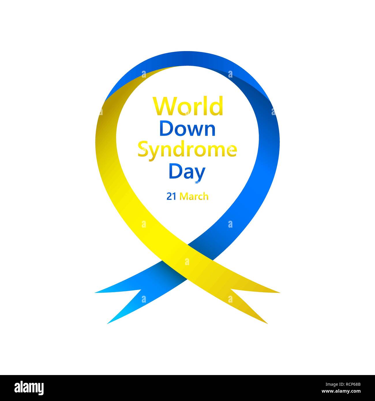 Symbol of world Down Syndrome day. Vector illustration. 21 March