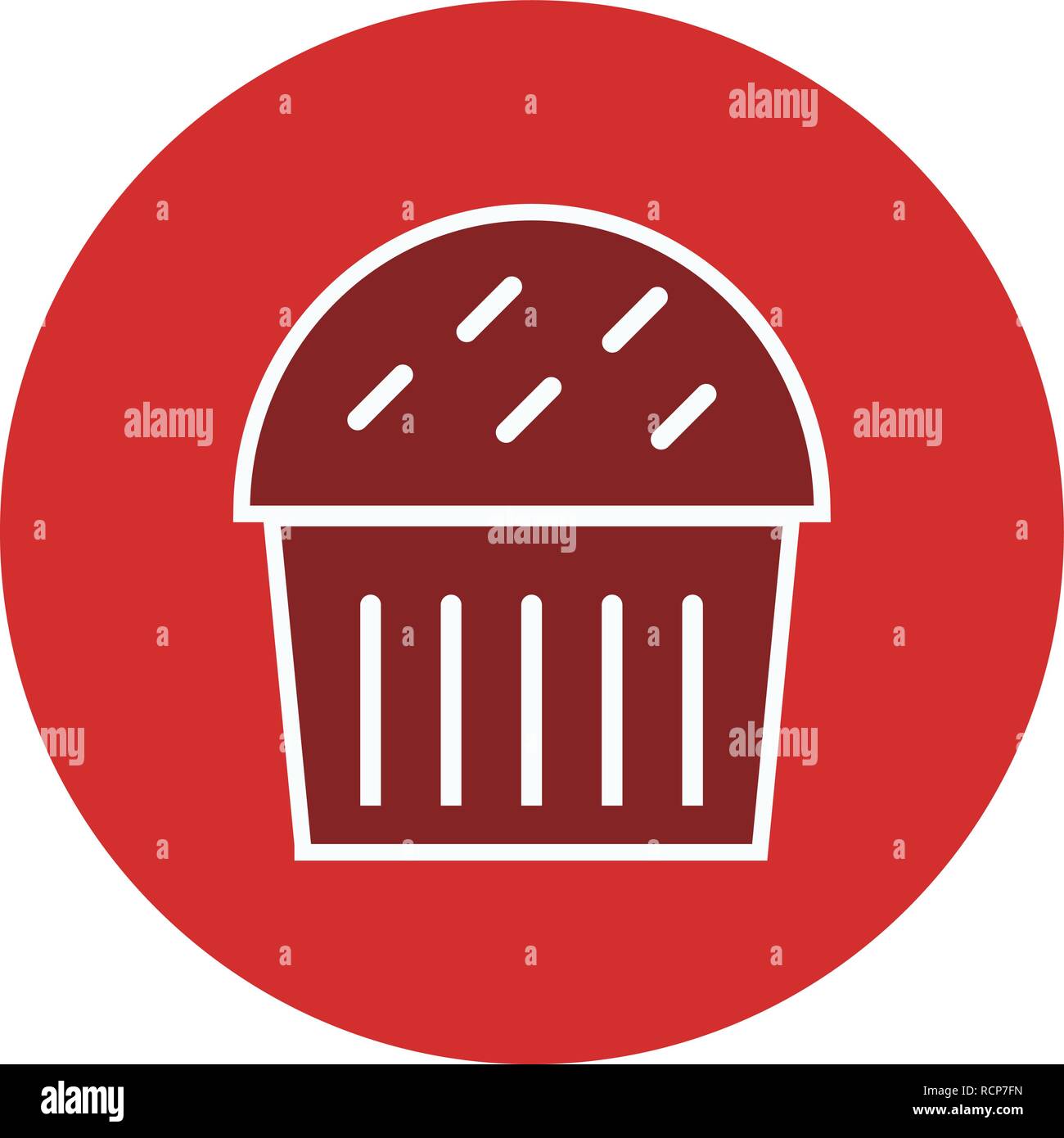 Vector Cupcake Icon Stock Vector Image & Art - Alamy