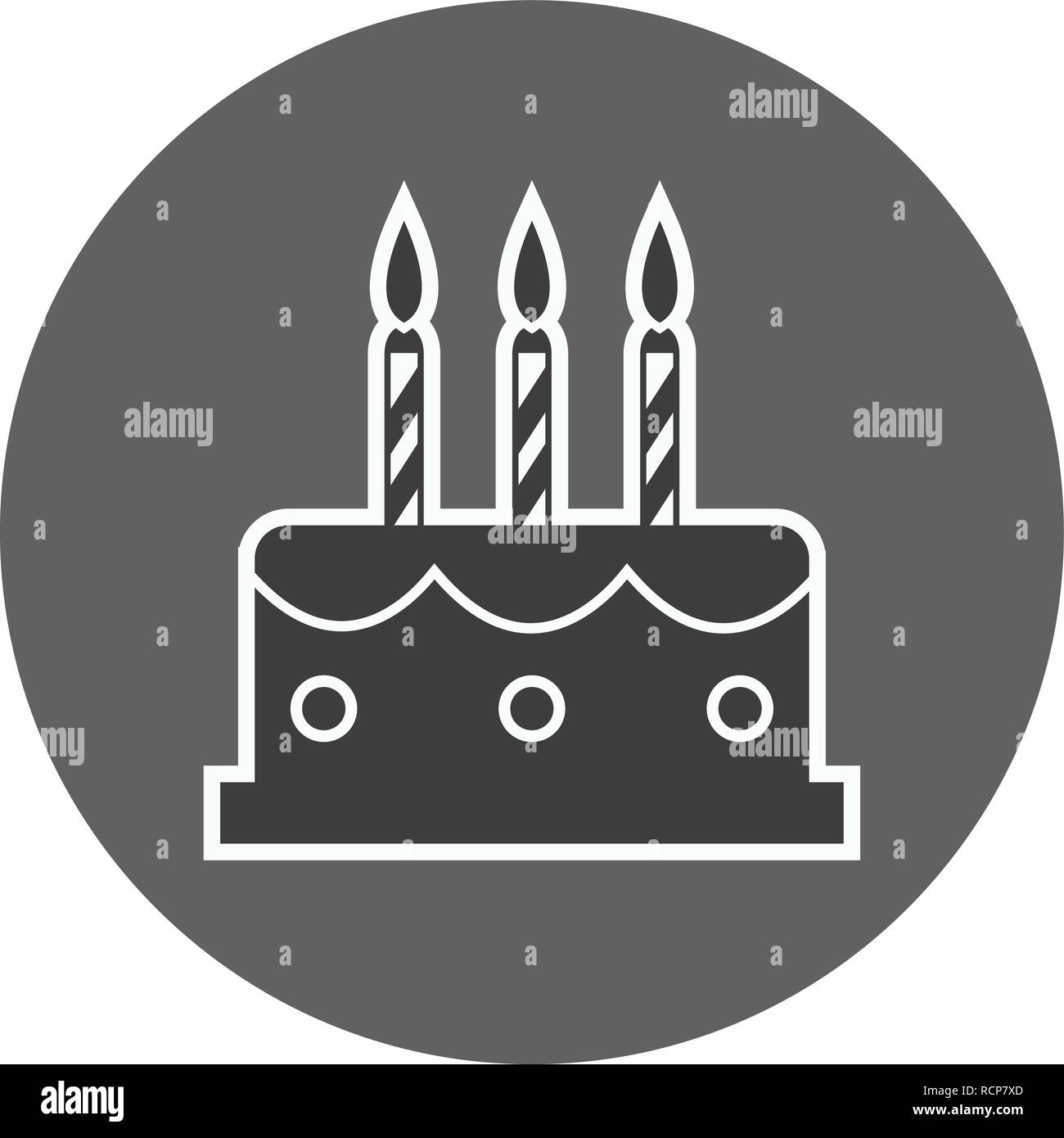 Vector Cake Icon Stock Vector Image & Art - Alamy