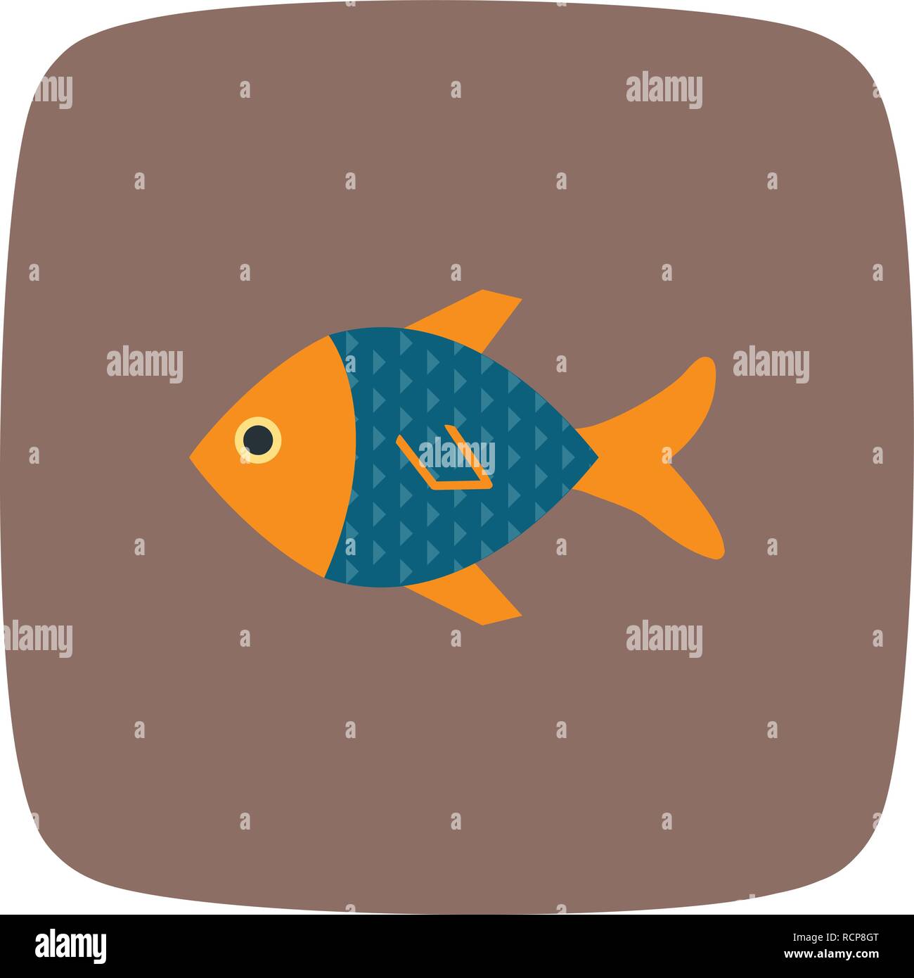 Vector Fish Icon Stock Vector Image & Art - Alamy