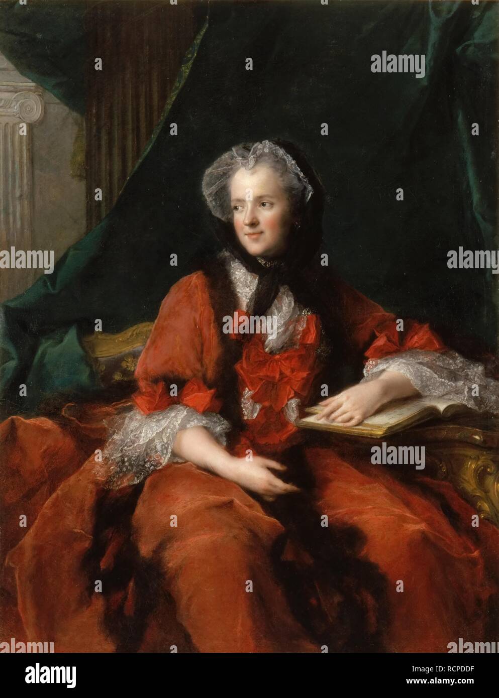 Portrait of Marie Leszczynska, Queen of France (1703-1768). Museum: Musée de l'Histoire de France, Château de Versailles. Author: NATTIER, JEAN-MARC. Stock Photo
