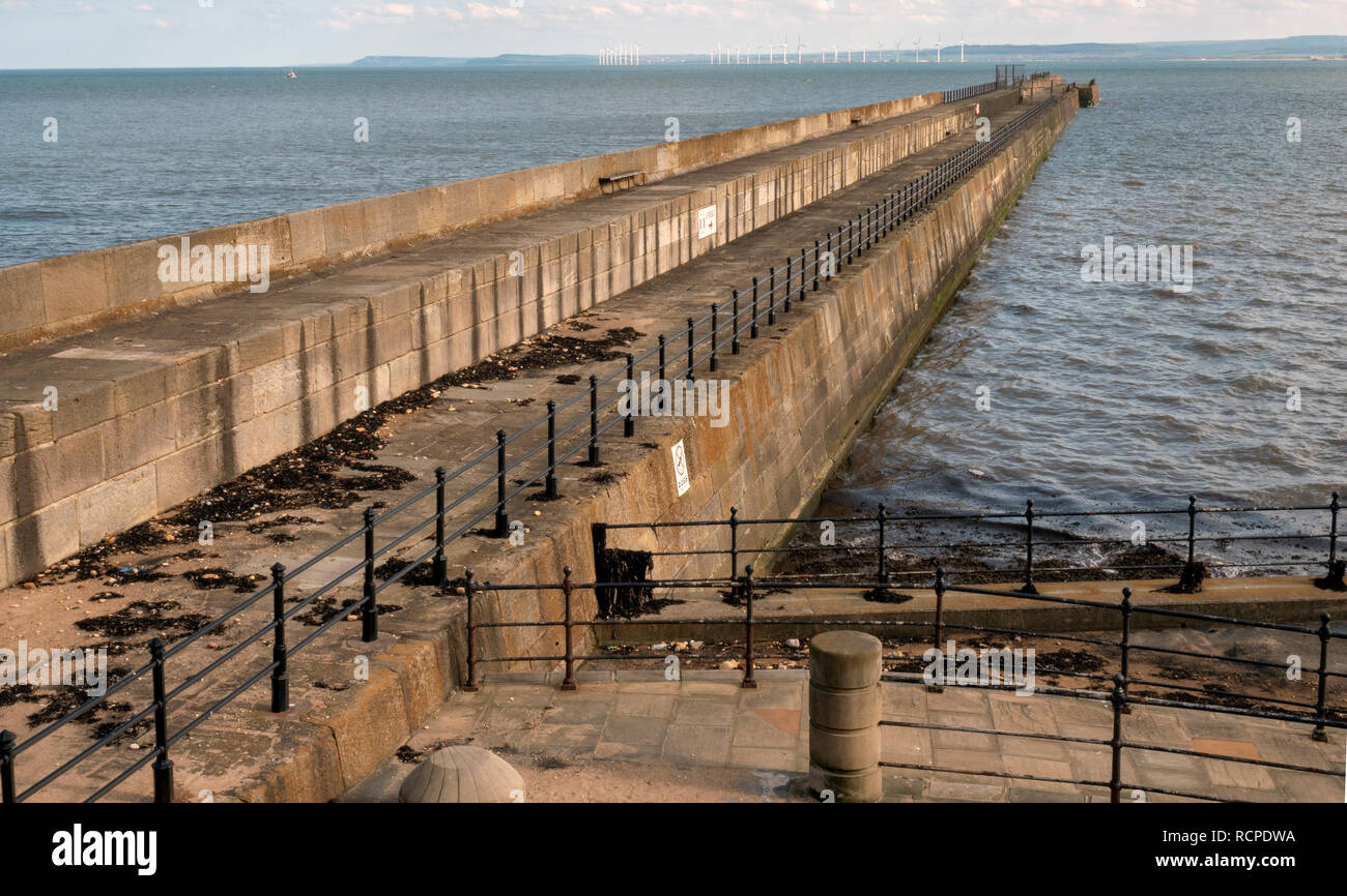 Heugh Pier, Headland, Hartlepool, County Durham, England, UK Stock