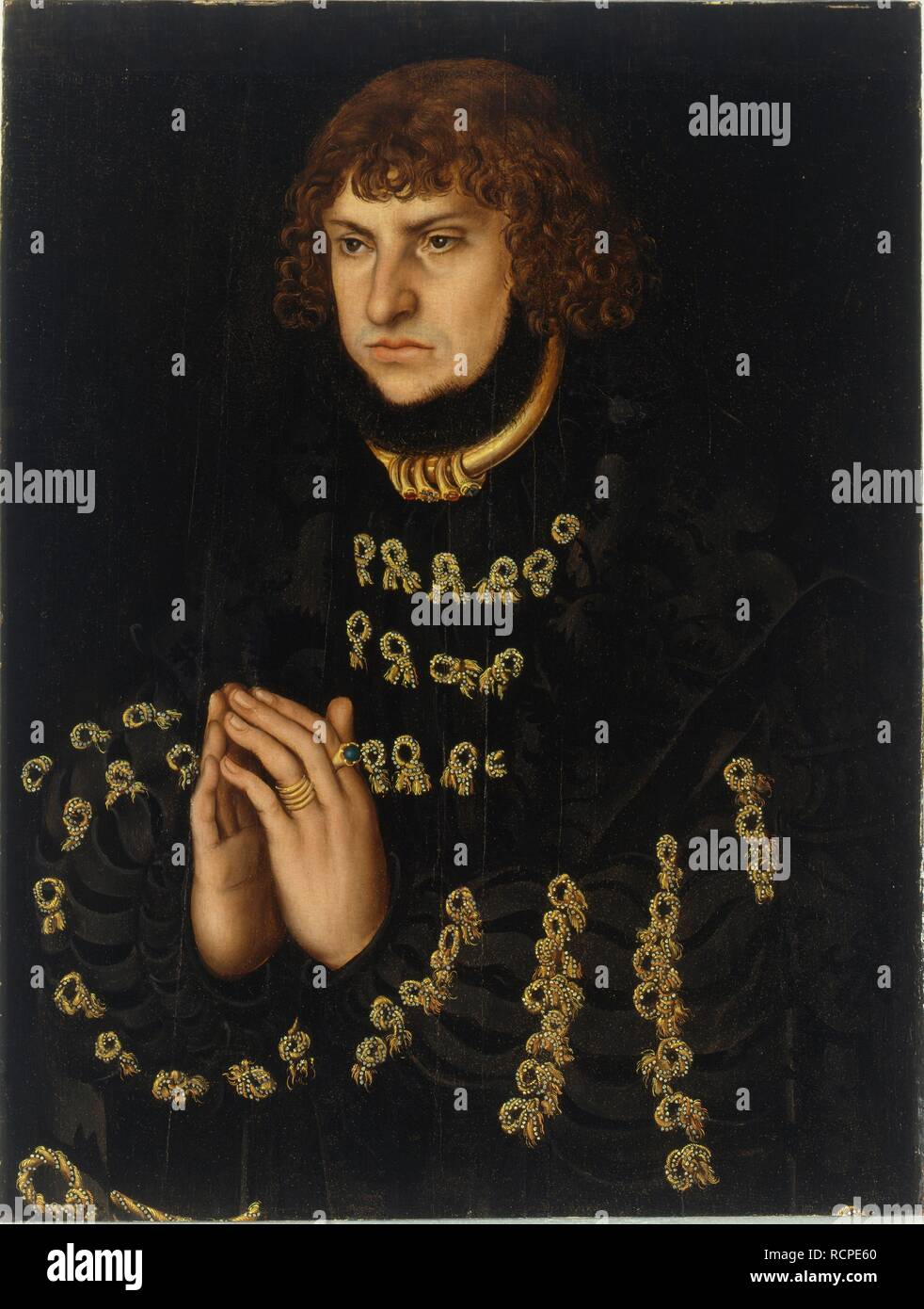 Johann the Steadfast (1468-1532), Elector of Saxony. Museum: Veste Coburg. Author: Cranach, Lucas, the Elder. Stock Photo