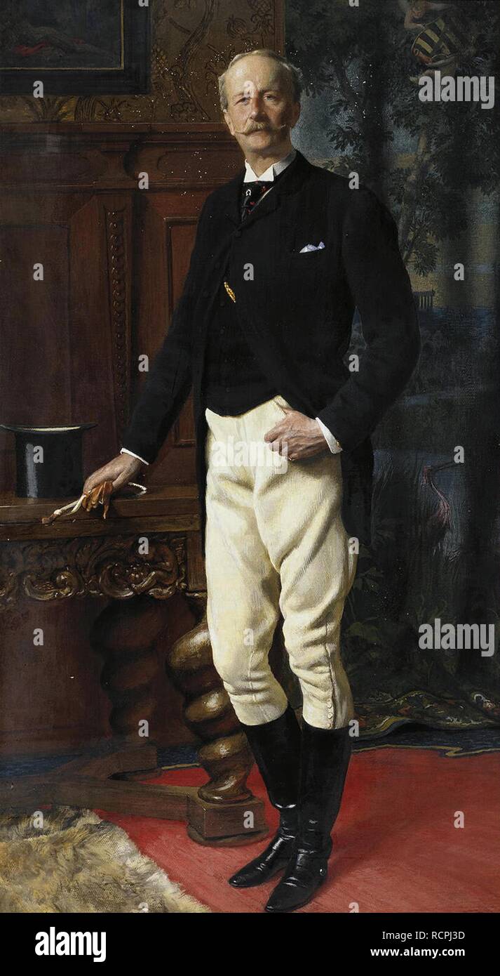Portrait of Ernst I, Duke of Saxe-Altenburg (1826-1908). Museum: State Hermitage, St. Petersburg. Author: ANONYMOUS. Stock Photo