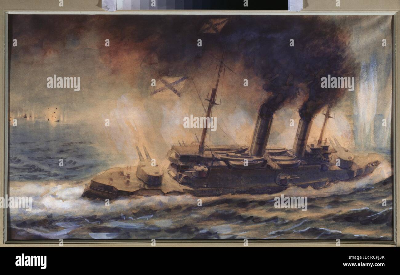 The Battle of the Gulf of Riga in August 1915. Museum State Central
