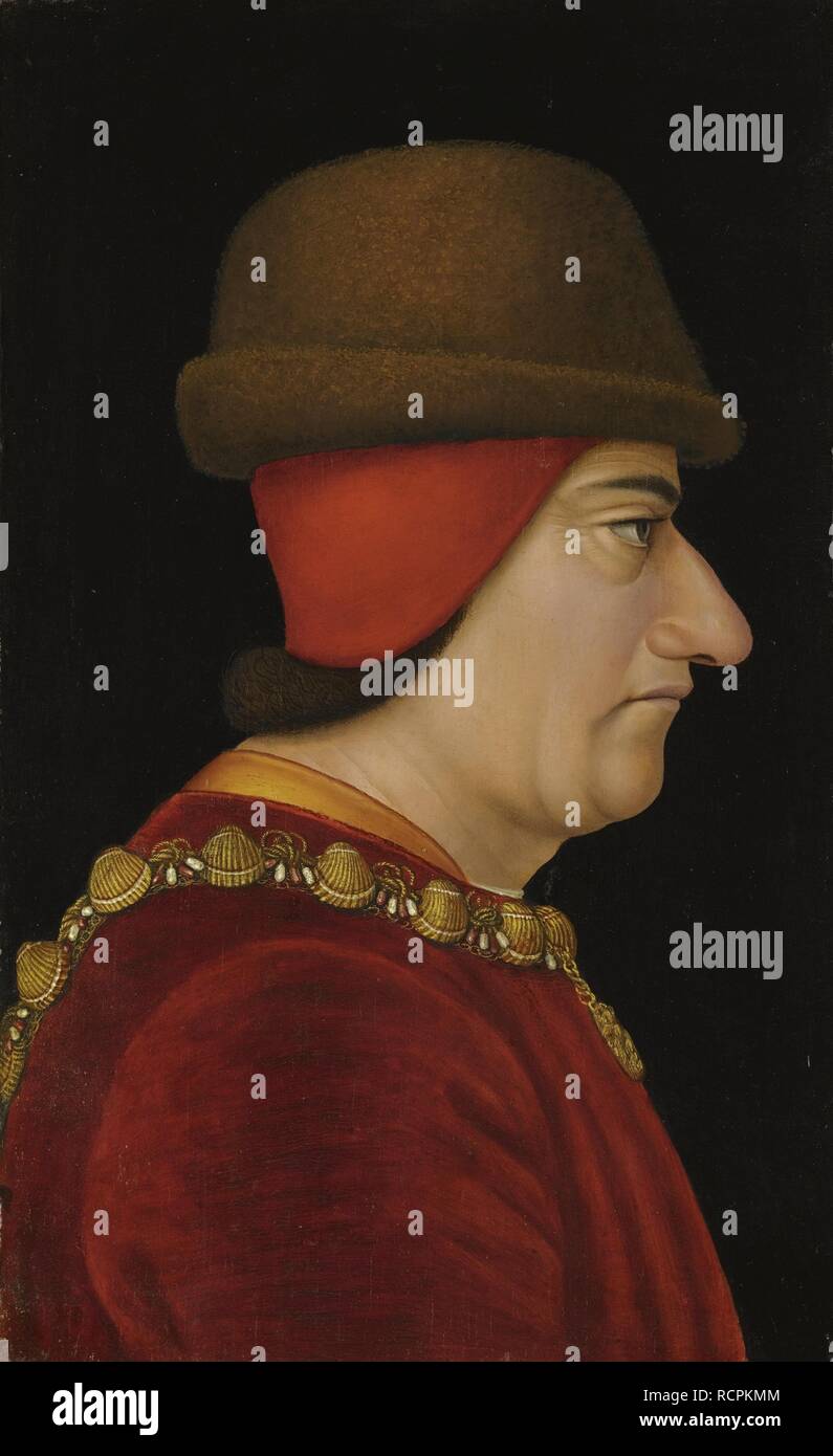 Portrait of Louis XI of France. Museum: PRIVATE COLLECTION. Author: ANONYMOUS. Stock Photo