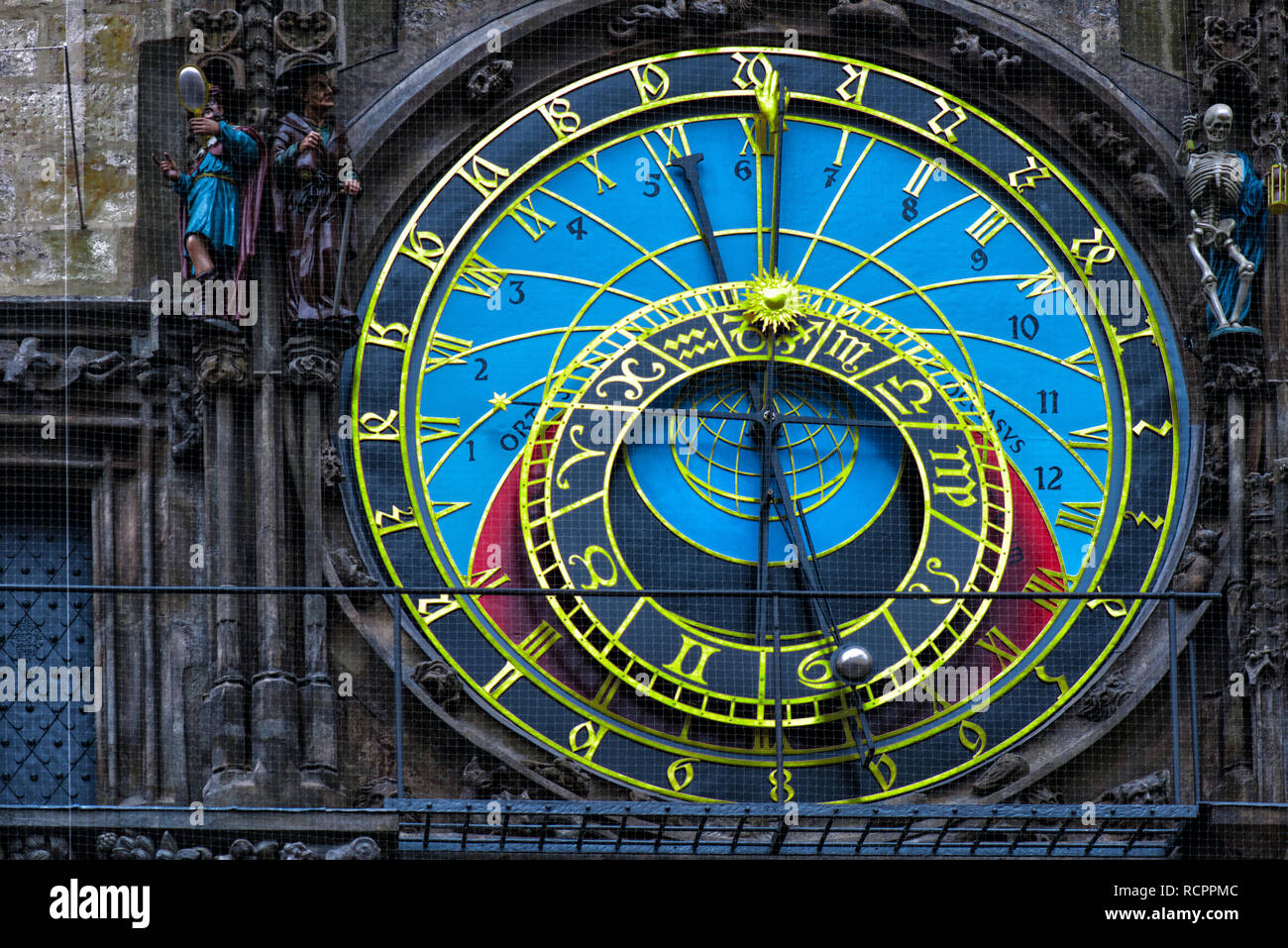 Czech Republic. Prague astronomical clock in the Old town Stock Photo