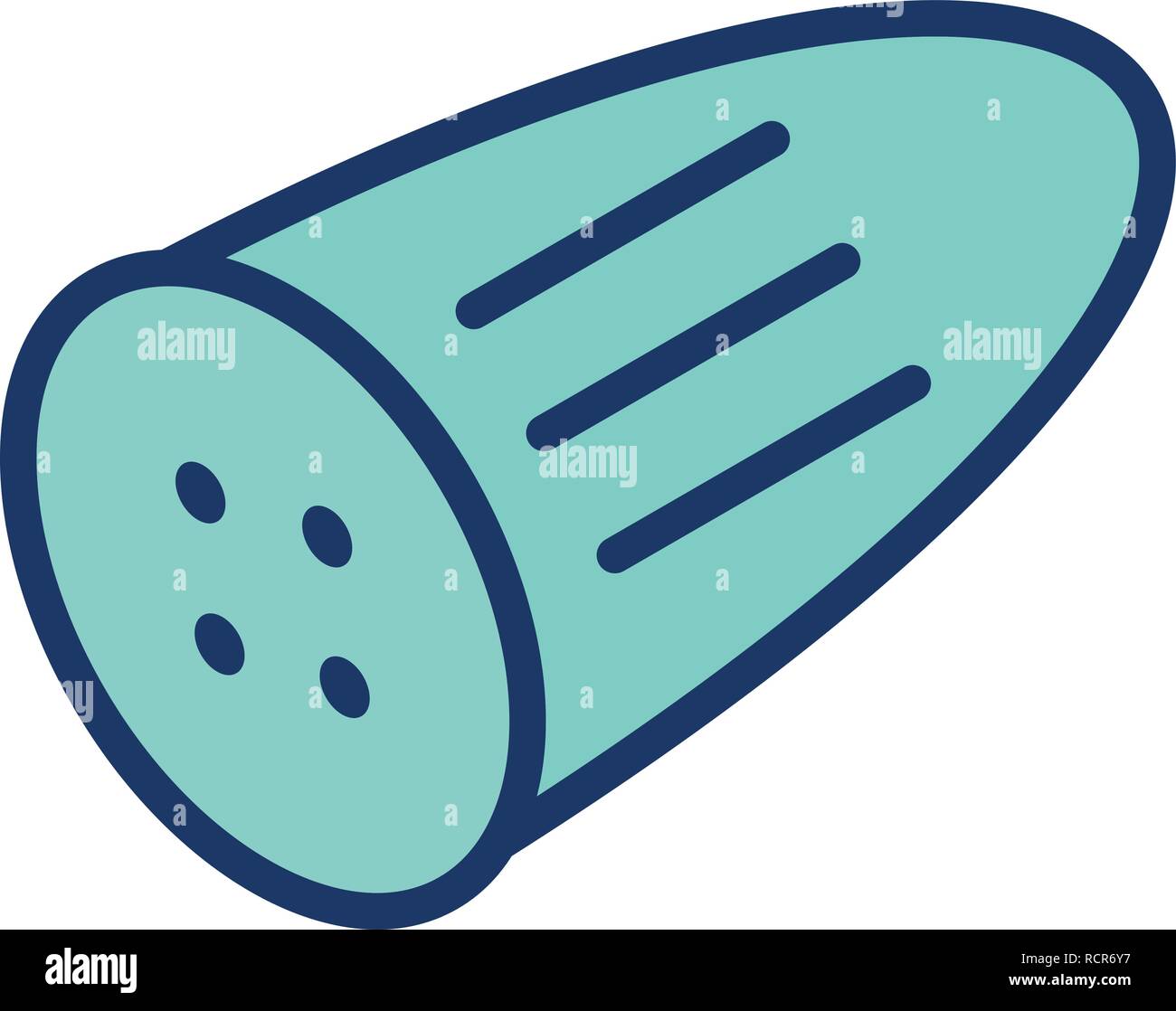 Vector Cucumber Icon Stock Vector