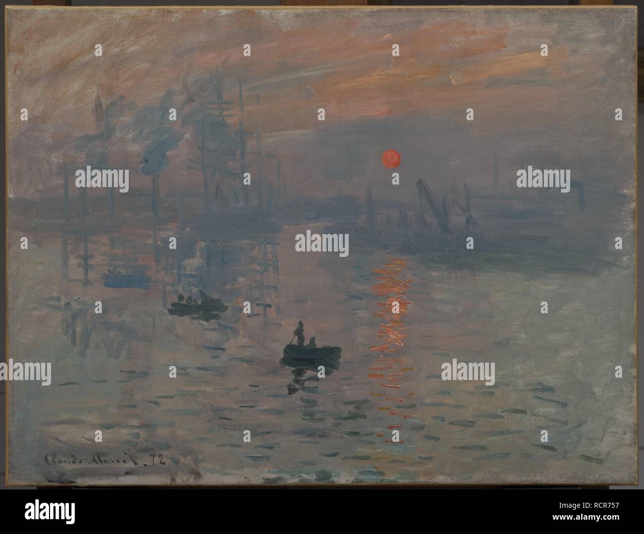 Impression, Sunrise (Impression, soleil levant). Museum: Musée Marmottan Monet, Paris. Author: MONET, CLAUDE. Stock Photo