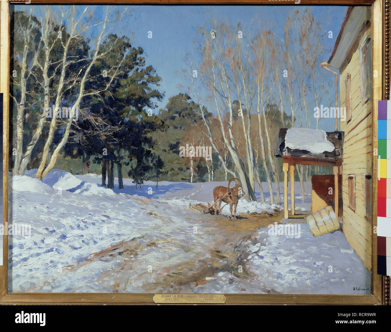 March. Museum: State Tretyakov Gallery, Moscow. Author: Levitan, Isaak ...