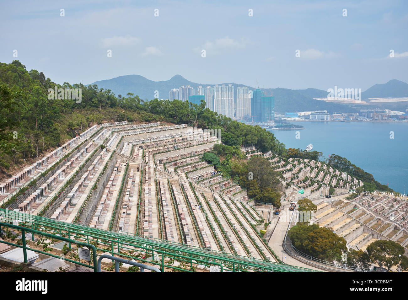 Tseung Kwan O Chinese Permanent Cemetery Stock Photo