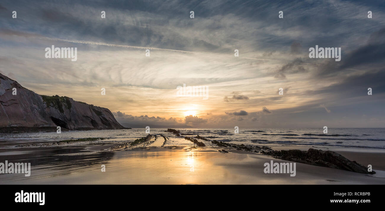 Itzurun beach in Zumaia where Game of Thrones was recorded Stock Photo Alamy