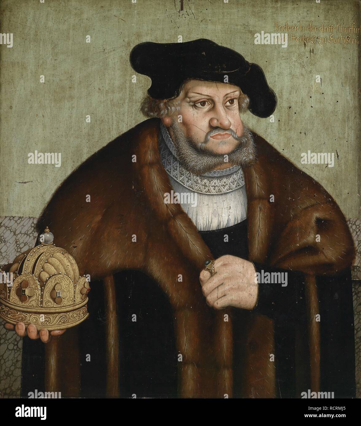 Portrait of Frederick III, Elector of Saxony (1463-1525). Museum: PRIVATE COLLECTION. Author: Cranach, Lucas, the Elder. Stock Photo