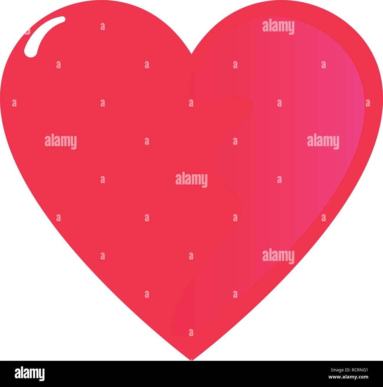 love heart romantic on white background vector illustration Stock ...