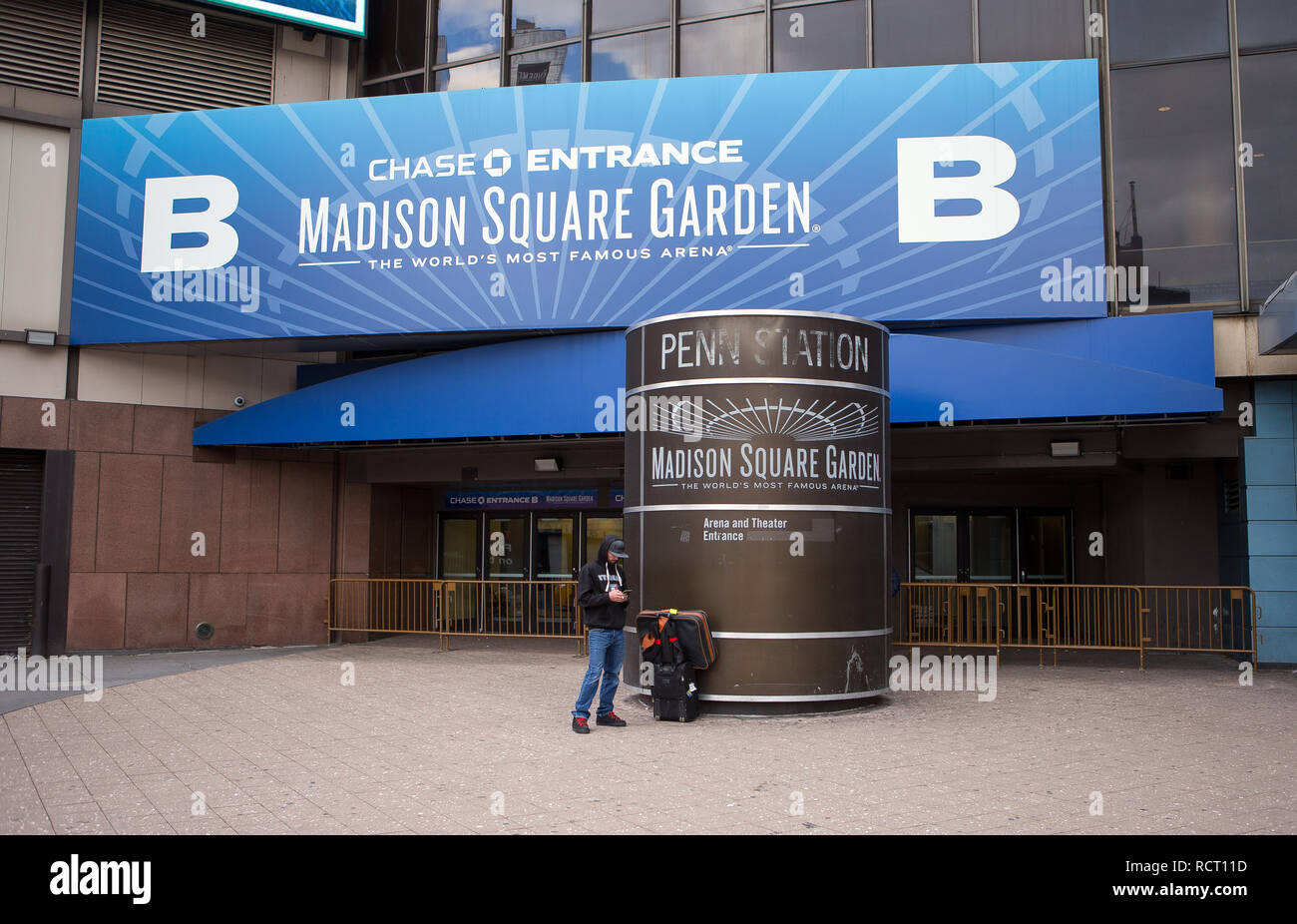 General View Gv Of Madison Square Garden With The Entrance To