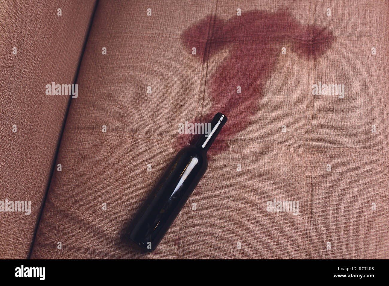 Red Wine Stain Wine Bottle Stock Photos Red Wine Stain Wine