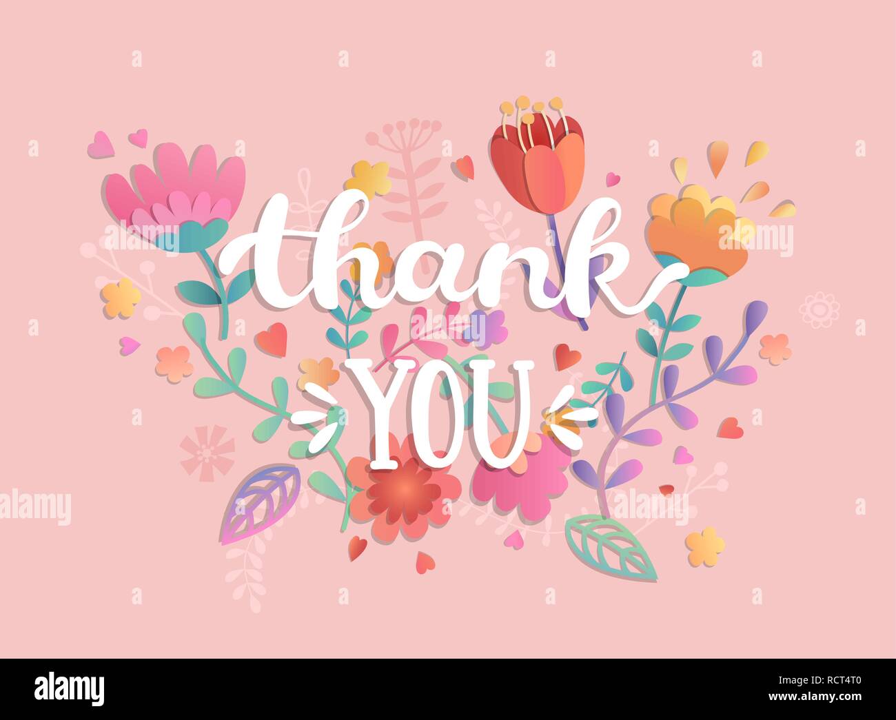 Thank you letter flowers hi-res stock photography and images - Alamy